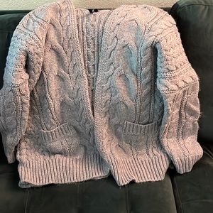 Grey knit sweater. Brand name Moon & Madison. Size medium.